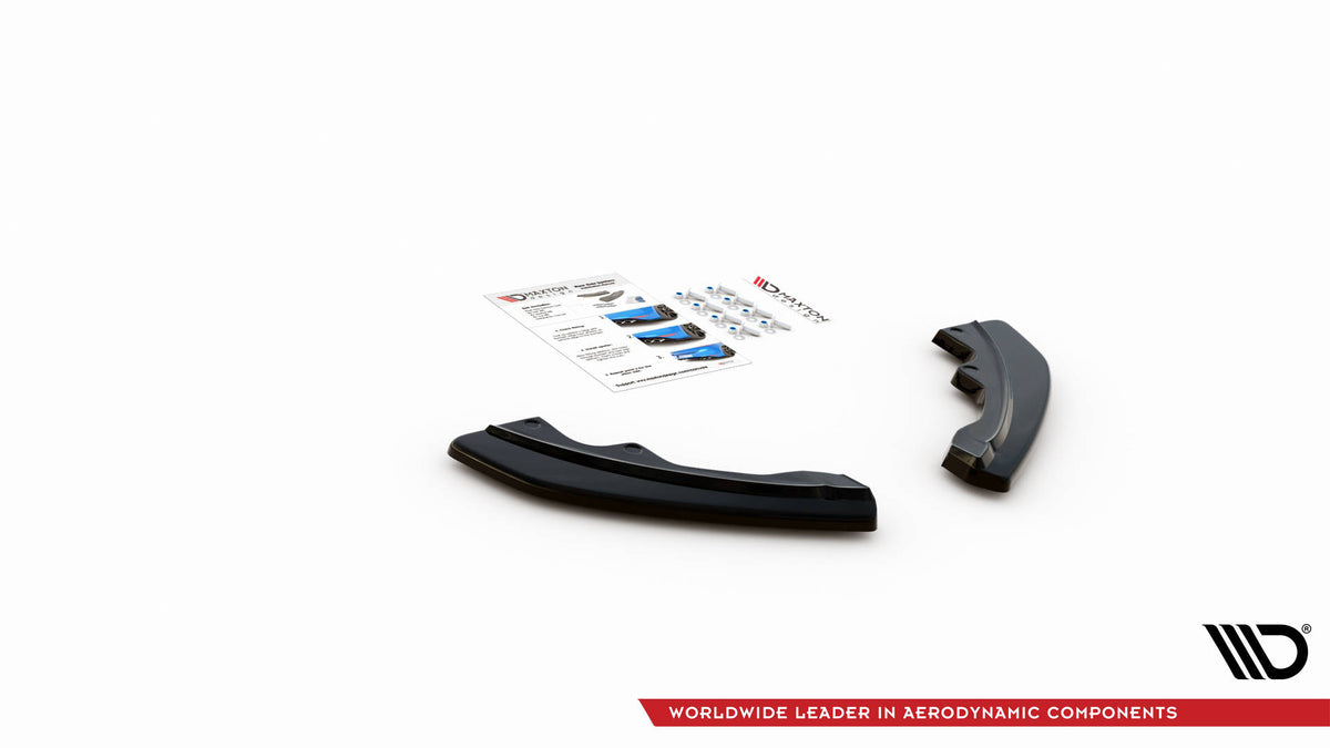 Heck Ansatz Flaps Diffusor passend für Mazda CX-3 schwarz Hochglanz – Ansicht 4