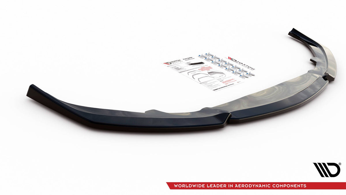 Street+ Spoilerlippe Front Ansatz V.1 passend für Lexus IS F Mk2 schwarz Hochglanz – Ansicht 8