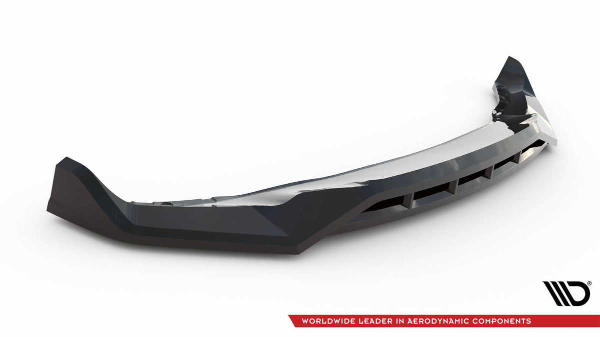 Street+ Spoilerlippe Front Ansatz V.2 passend für BMW X5 M-Paket G05 Facelift schwarz Hochglanz – Ansicht 5