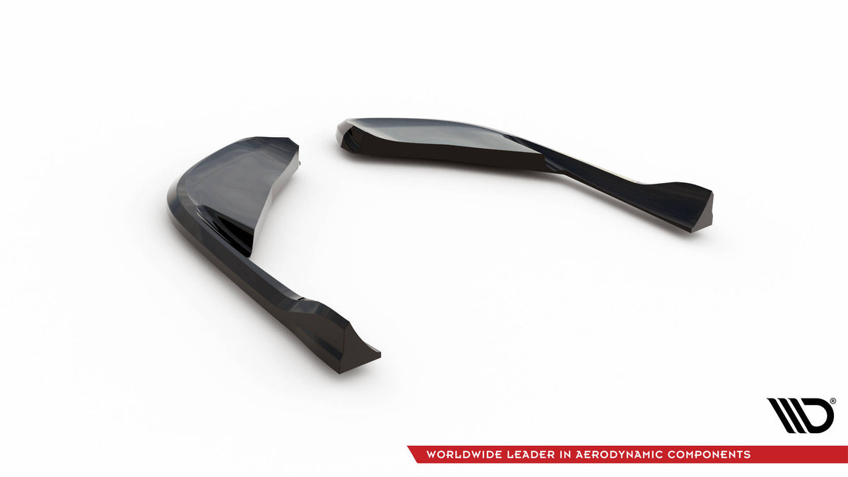 Heck Ansatz Flaps Diffusor passend für Alfa Romeo Giulia Quadrifoglio schwarz Hochglanz – Ansicht 6