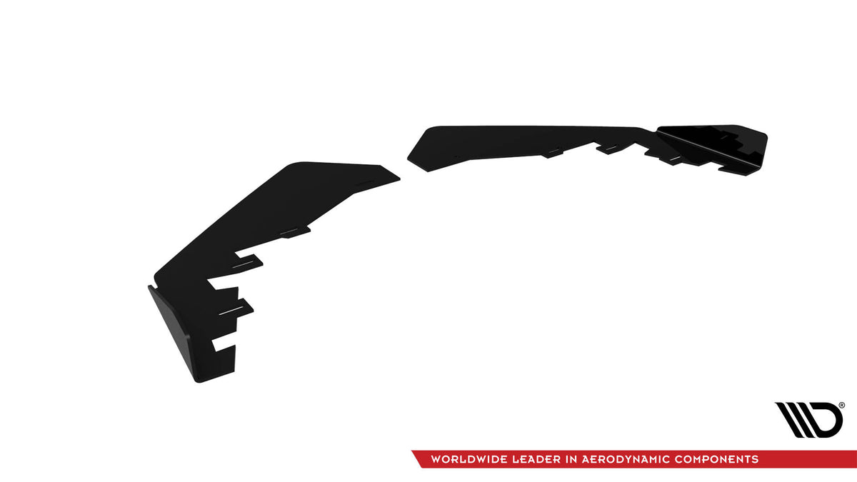 Front Stoßstange Flaps passend für BMW 2 Coupe G42 schwarz Hochglanz – Ansicht 5