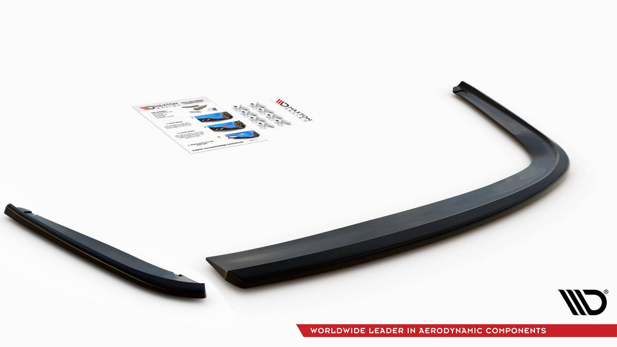 Heck Ansatz Flaps Diffusor V.1 passend für Seat Leon FR Sportstourer Mk3 schwarz Hochglanz – Ansicht 5
