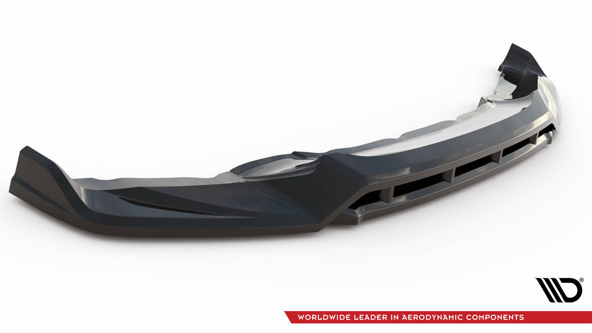 Street+ Spoilerlippe Front Ansatz V.3 passend für BMW X6 M-Paket F16 schwarz Hochglanz – Ansicht 5