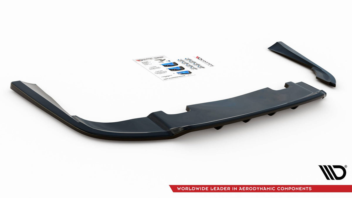 Street+ Mittlerer Diffusor RACE passend für V.1 Volvo V90 Mk2 schwarz Hochglanz – Ansicht 4