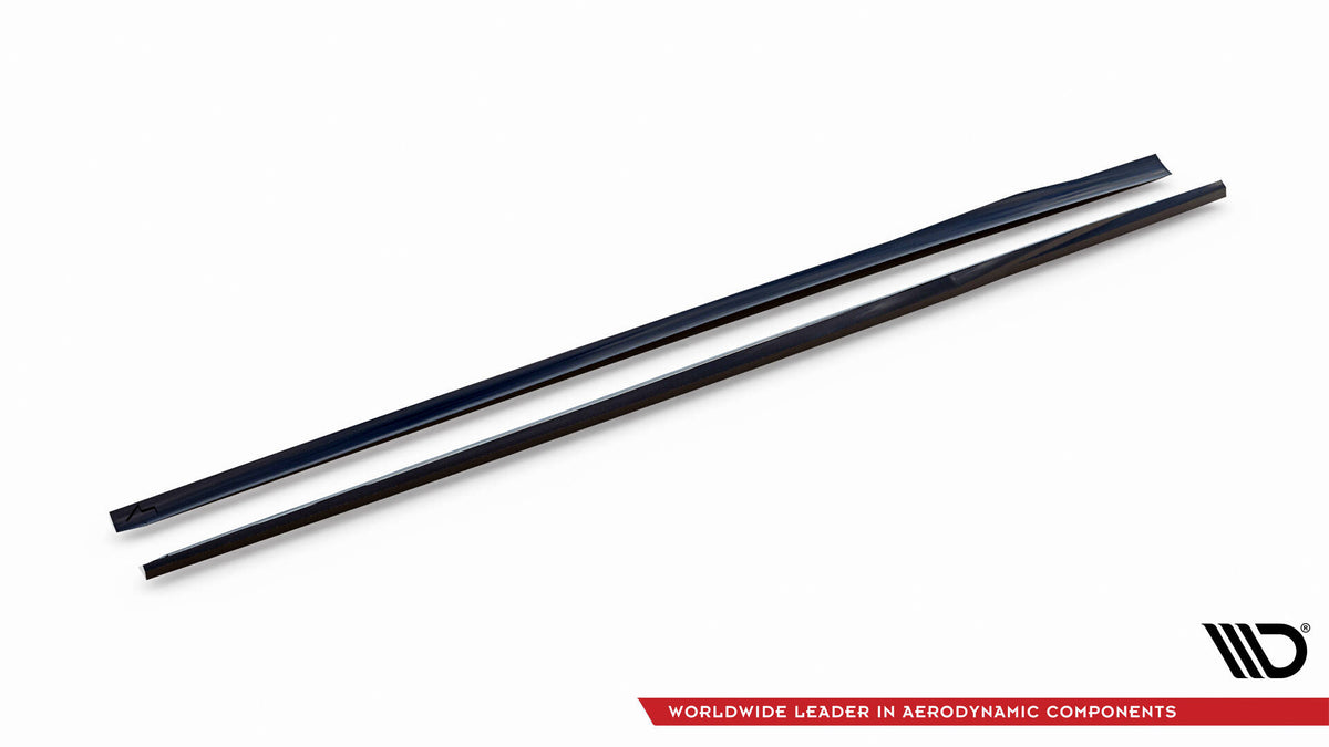 Street+ Seitenschweller Leisten passend für V.3 passend für Audi S3 / A3 S-Line Sportback 8V / 8V Facelift schwarz Hochglanz – Ansicht 6