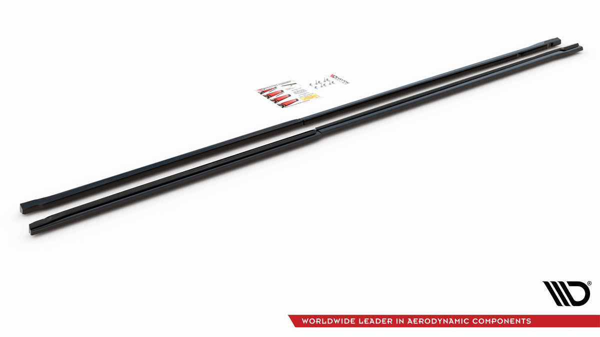 Street+ Seitenschweller Leisten passend für Mercedes-Benz Vito Extra Long W447 schwarz Hochglanz – Ansicht 4