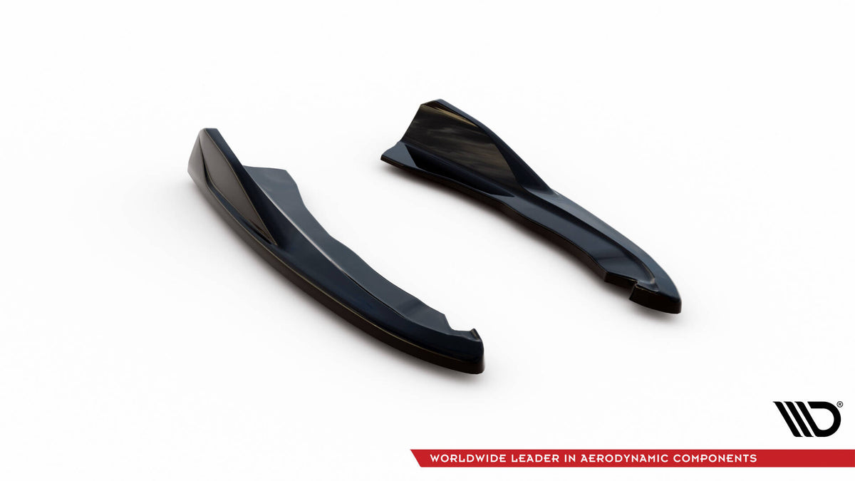 Heck Ansatz Flaps Diffusor V.2 passend für BMW 4er M440i G22 / G23 / G22 Facelift / G23 Facelift schwarz Hochglanz – Ansicht 6