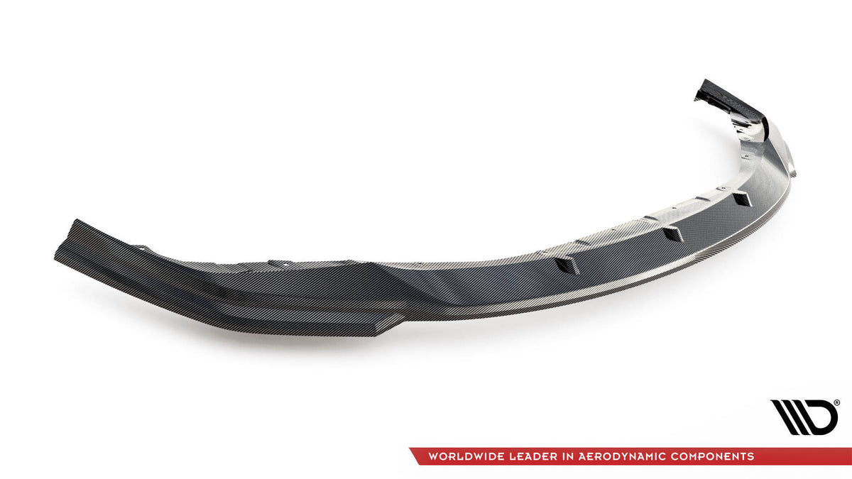 Prepreg Carbon Fiber Street+ Spoilerlippe Front Ansatz V.2 passend für BMW M3 Limousine / Touring G80 / G81 – Ansicht 5