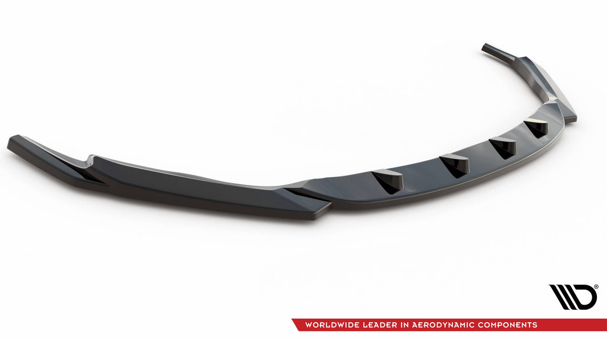 Street+ Spoilerlippe Front Ansatz V.2 passend für Lexus GS F Mk4 Facelift schwarz Hochglanz – Ansicht 5