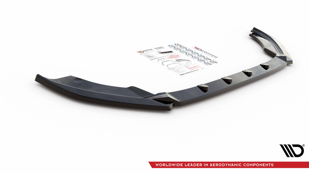 Street+ Spoilerlippe Front Ansatz V.2 passend für Seat Ibiza FR/ Standard Mk5 schwarz Hochglanz – Ansicht 4