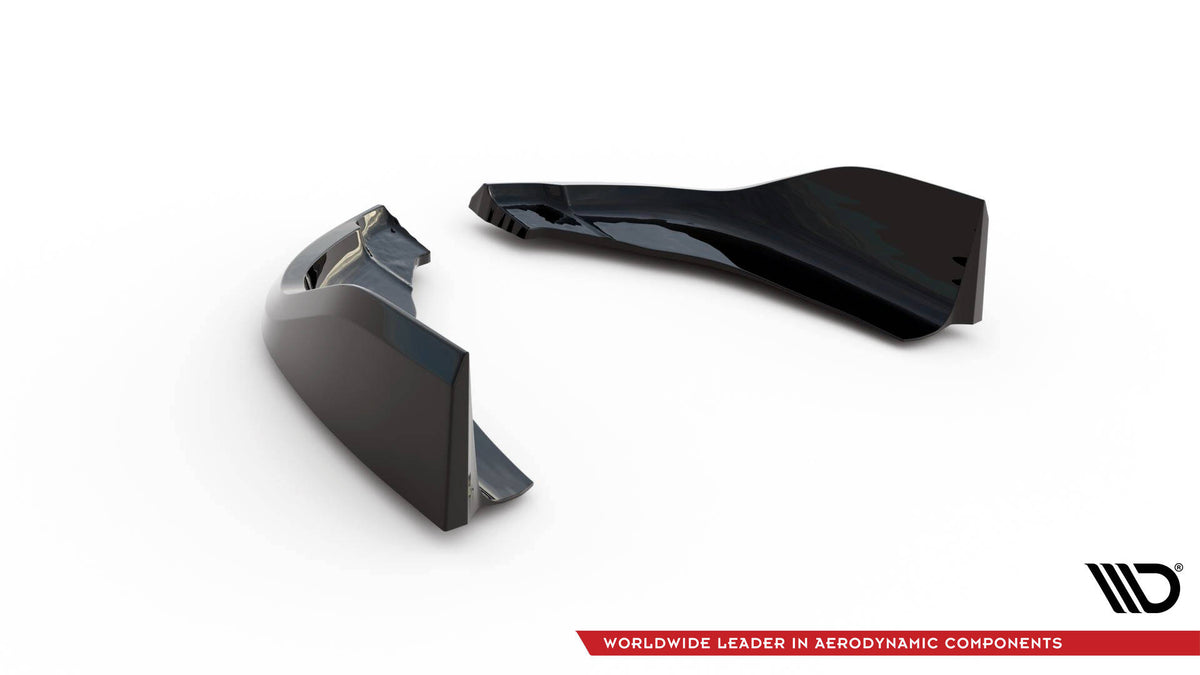Heck Ansatz Flaps Diffusor V.1 passend für2 BMW 1er M-Paket / M135i F40 schwarz Hochglanz – Ansicht 6