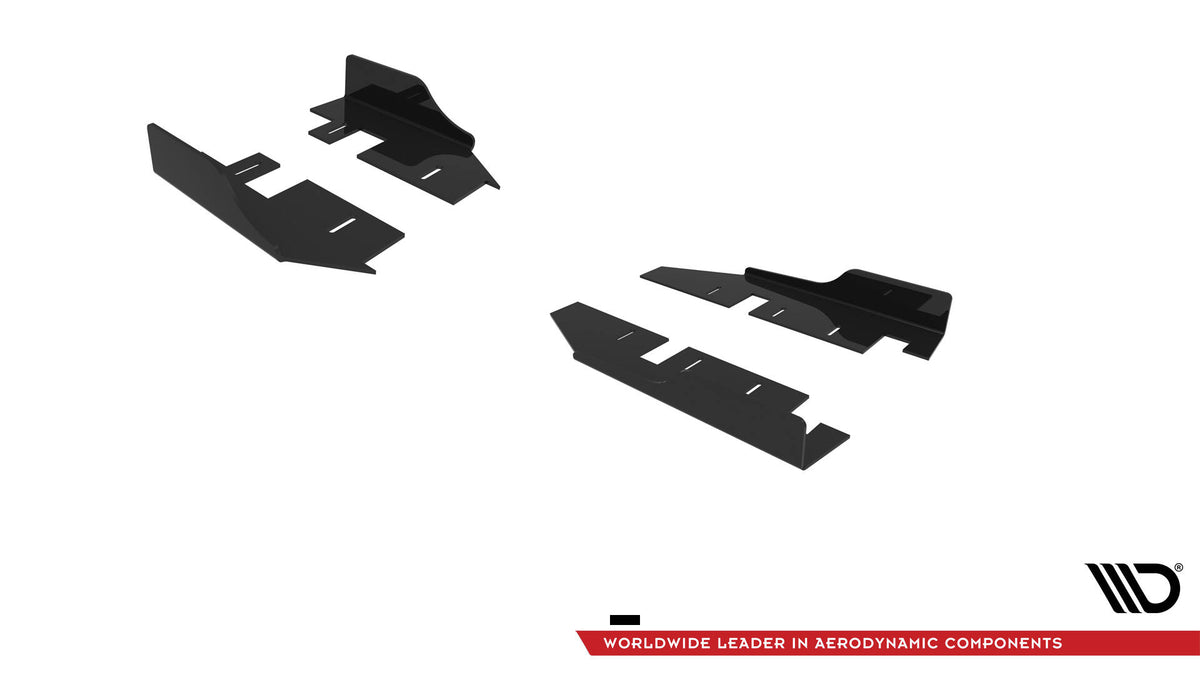 Seitenschweller Flaps passend für Hyundai Veloster N Mk2 schwarz Hochglanz – Ansicht 4