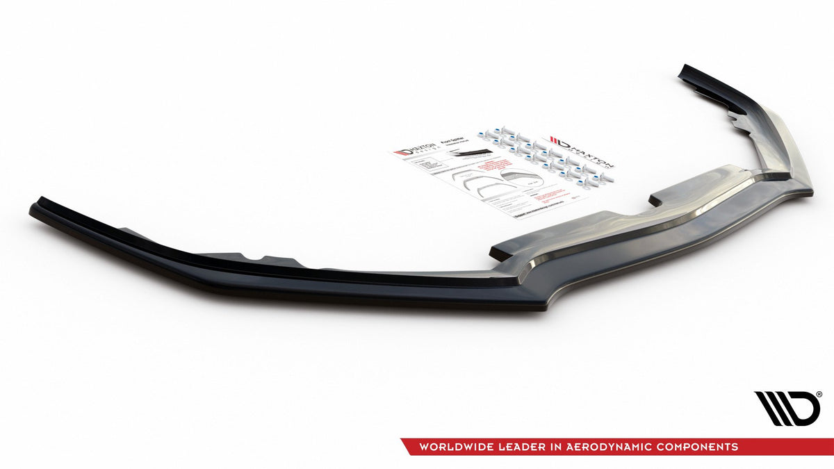 Street+ Spoilerlippe Front Ansatz passend für Honda Accord VIII (CU Series) Facelift schwarz Hochglanz – Ansicht 6