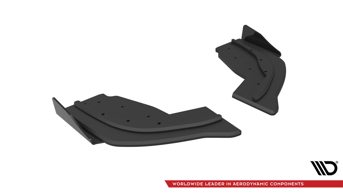 Street Pro Heck Ansatz Flaps Diffusor V.1 + Flaps passend für V.1 BMW 1er F40 M-Paket / M135i schwarz Hochglanz – Ansicht 6