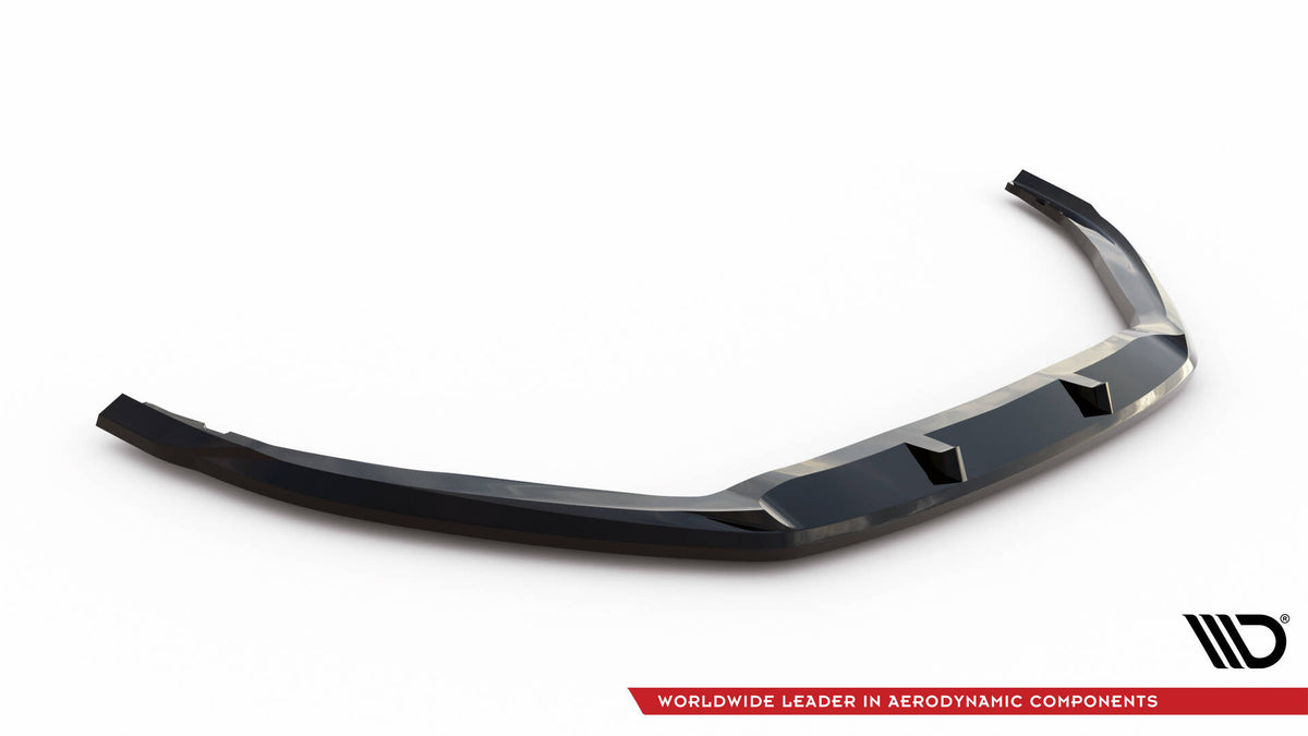 Street+ Spoilerlippe Front Ansatz V.1 passend für Ford Focus Vignale Mk4 schwarz Hochglanz – Ansicht 5