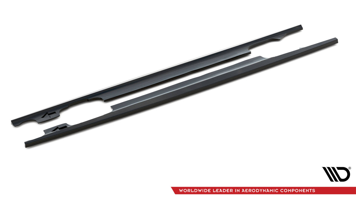 Street+ Seitenschweller Leisten passend für BMW 3er Coupe E46 schwarz Hochglanz – Ansicht 6