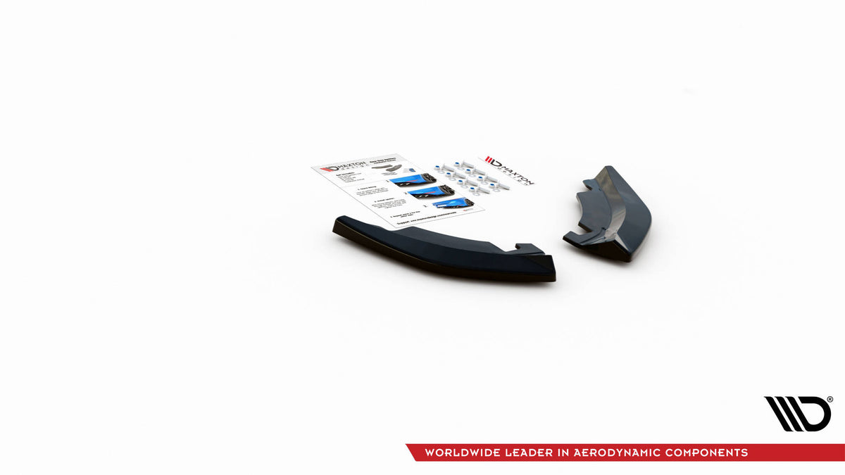 Heck Ansatz Flaps Diffusor passend für VW T-Roc Mk1 schwarz Hochglanz – Ansicht 4
