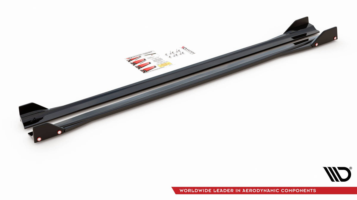 Street+ Seitenschweller Leisten V.2 passend für + Flaps passend für Mercedes-AMG A45 S – Ansicht 4