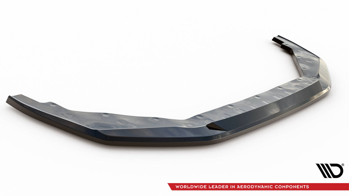 Street+ Spoilerlippe Front Ansatz V.1 passend für Nissan GTR R35 Facelift schwarz Hochglanz – Ansicht 5