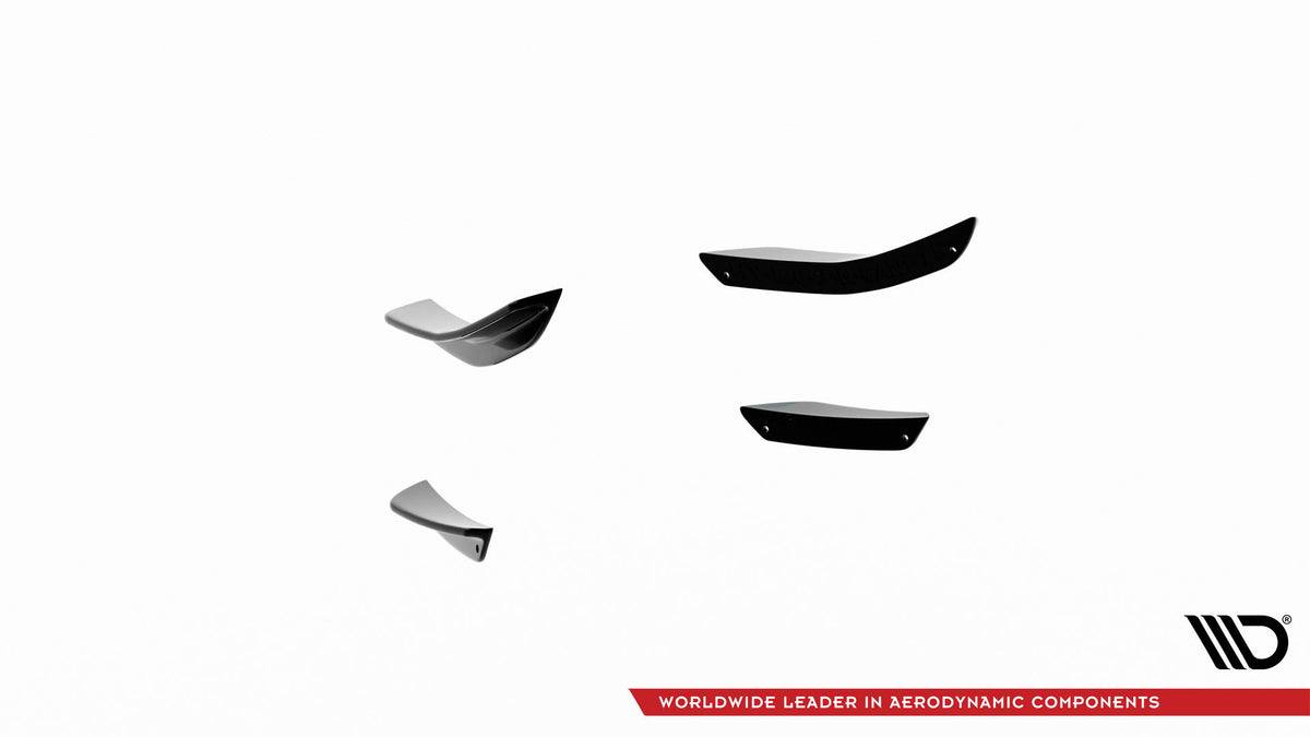 Stoßstangen Flaps Wings vorne Canards passend für VW Jetta GLI Mk7 Facelift 2 – Ansicht 6