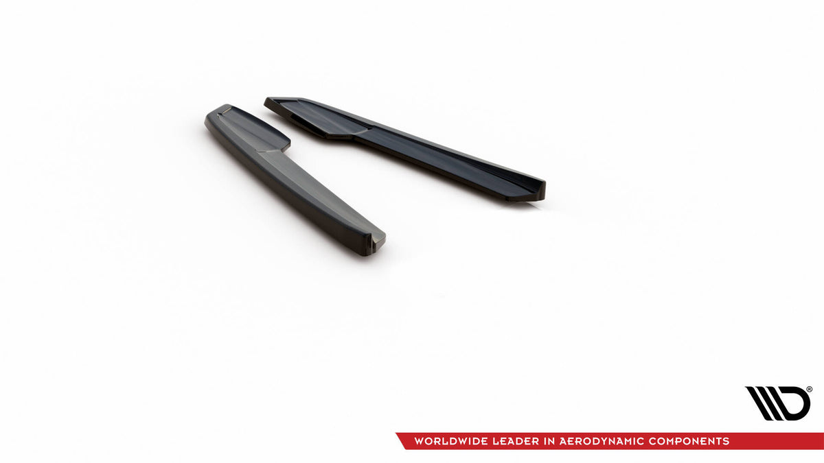 Heck Ansatz Flaps Diffusor V.1 passend für Audi RS6 C8 / C8 Facelift schwarz Hochglanz – Ansicht 6