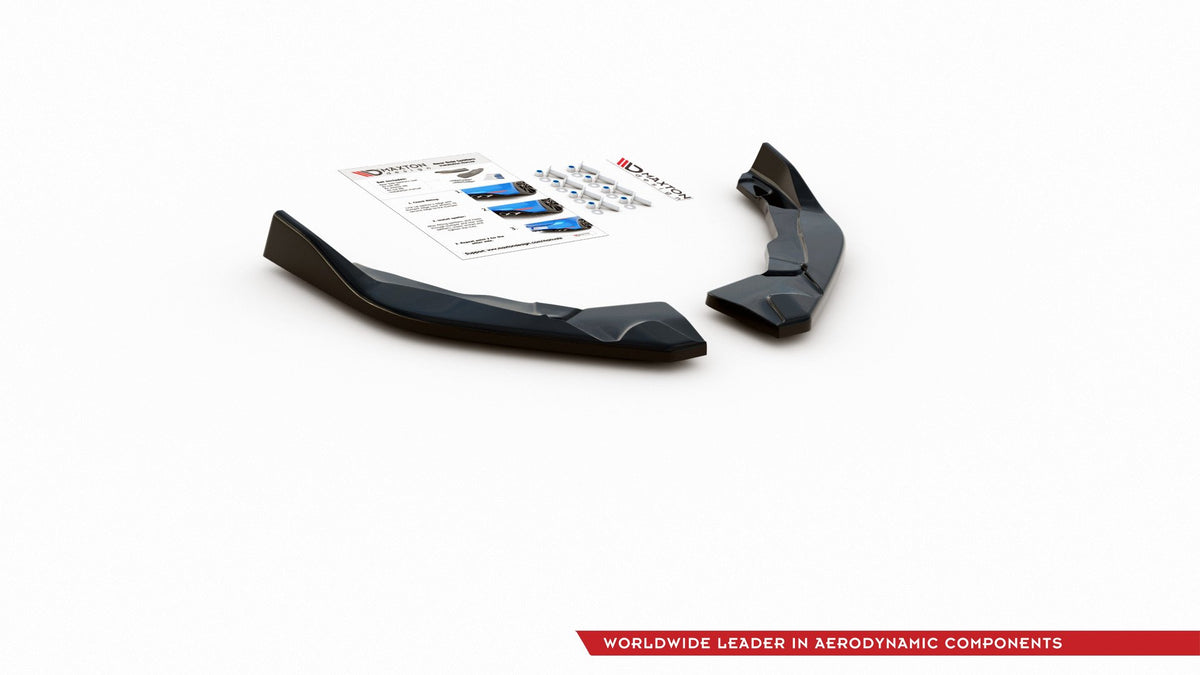 Heck Ansatz Flaps Diffusor passend für Toyota Corolla XII Hatchback schwarz Hochglanz – Ansicht 7