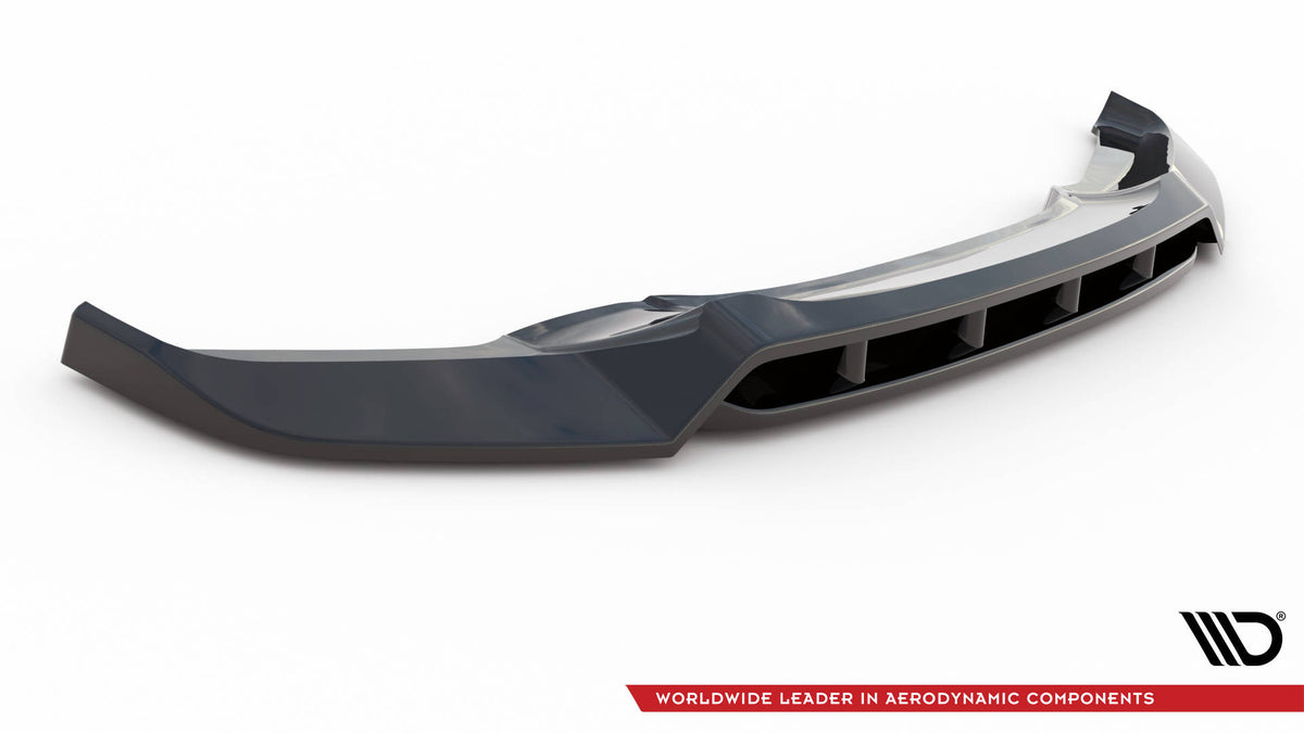 Street+ Spoilerlippe Front Ansatz V.2 passend für BMW X6 M-Paket F16 schwarz Hochglanz – Ansicht 5