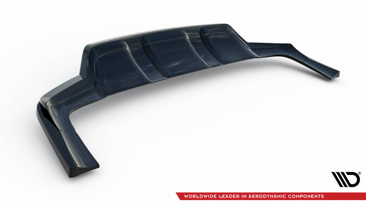 Street+ Mittlerer Diffusor RACE passend für Mercedes-Benz GLE SUV AMG-Line W167 / W167 Facelift schwarz Hochglanz – Ansicht 6