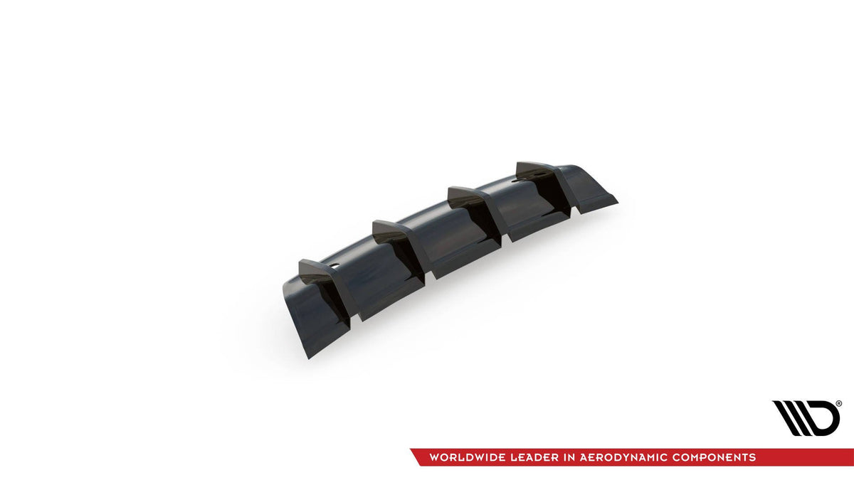 Diffusor Heck Ansatz passend für Volvo V40 R-design schwarz Hochglanz – Ansicht 6