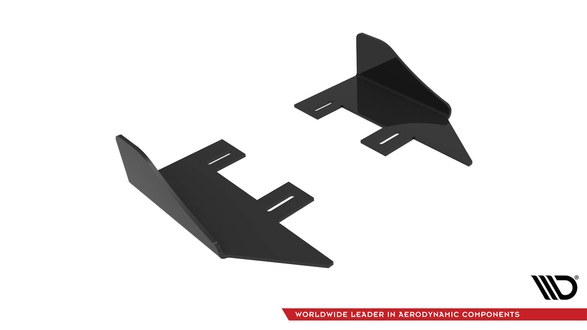 Side Flaps Mercedes-Benz A 45 AMG W176 Facelift schwarz Hochglanz – Ansicht 8