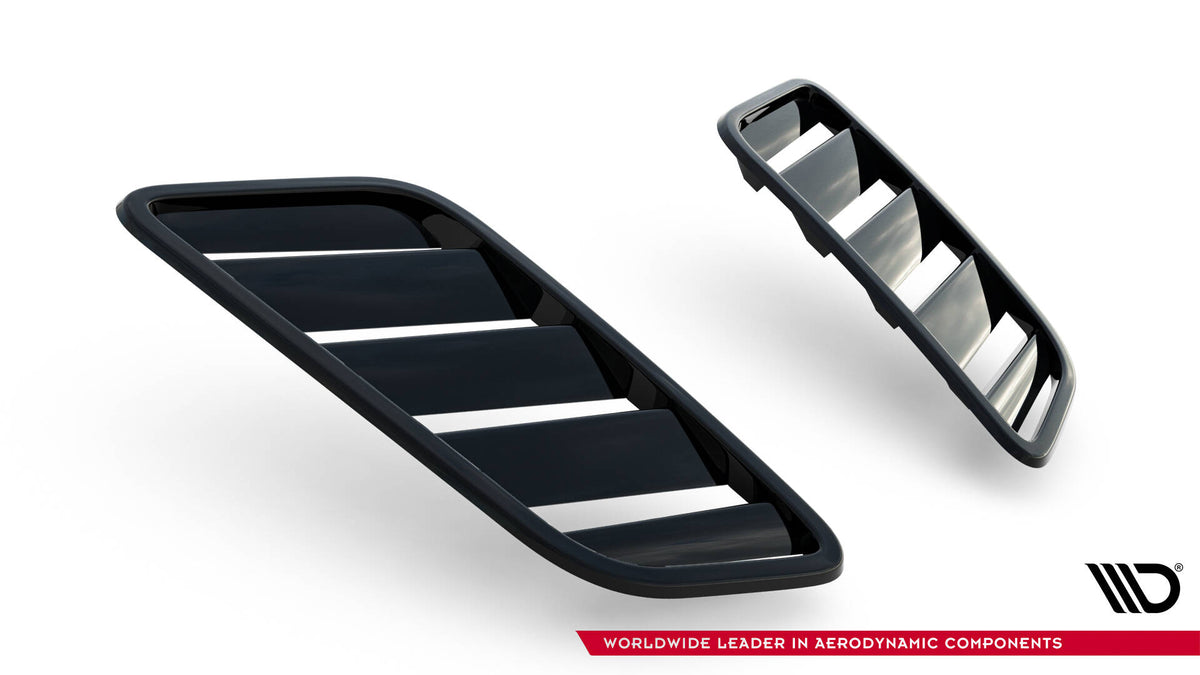 Motorhauben Luftschlitze Ford Fiesta ST Mk7 Facelift schwarz Hochglanz – Ansicht 7