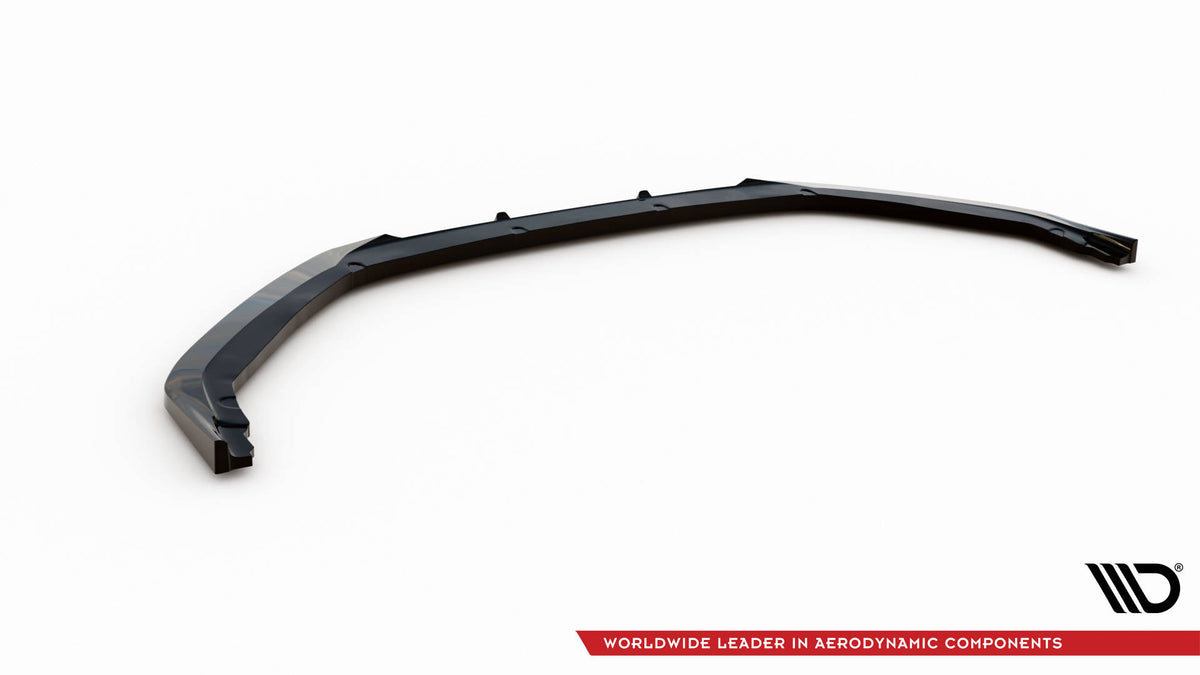Street+ Spoilerlippe Front Ansatz V.1 passend für Peugeot 208 GT Mk2 schwarz Hochglanz – Ansicht 6
