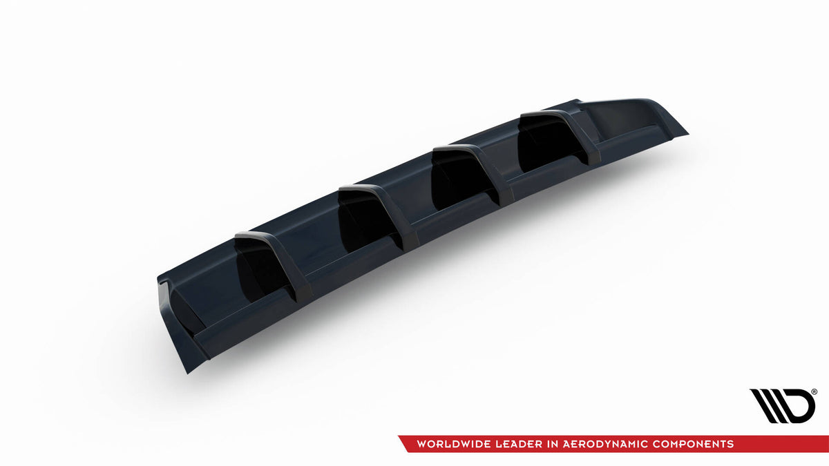Diffusor Heck Ansatz passend für VW GOLF 7 GTI FACELIFT schwarz Hochglanz – Ansicht 5