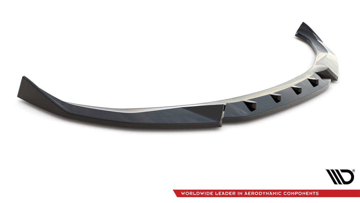 Street+ Spoilerlippe Front Ansatz V.2 passend für BMW 4er / i4 Gran Coupe M-Paket / M440i G26 schwarz Hochglanz – Ansicht 5