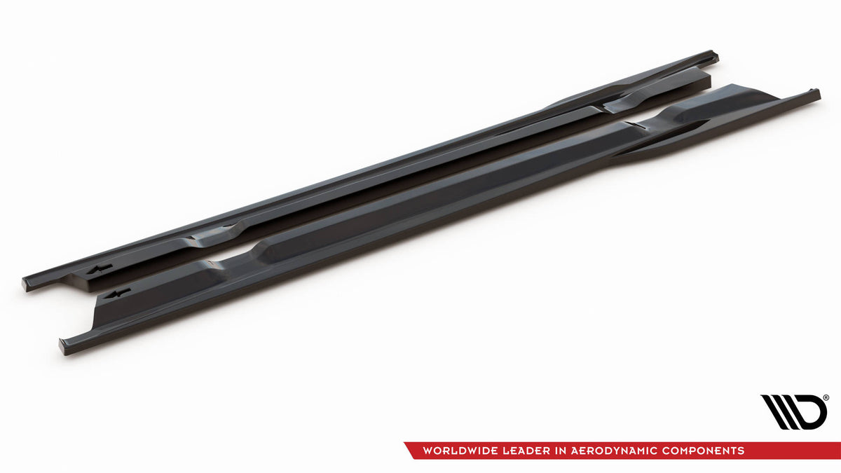 Street+ Seitenschweller Leisten passend für Nissan GTR R35 Facelift schwarz Hochglanz – Ansicht 5