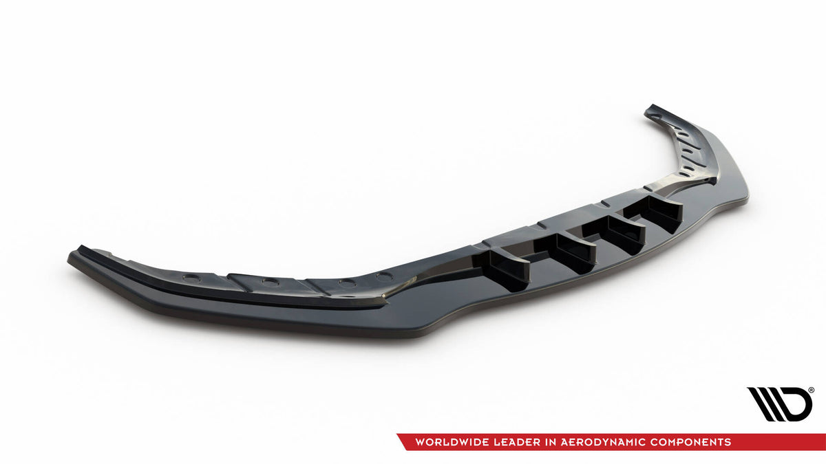 Street+ Spoilerlippe Front Ansatz V.1 passend für BMW 5er M-Paket / M550d / M550i G30/ G31 M-Paket schwarz Hochglanz – Ansicht 5