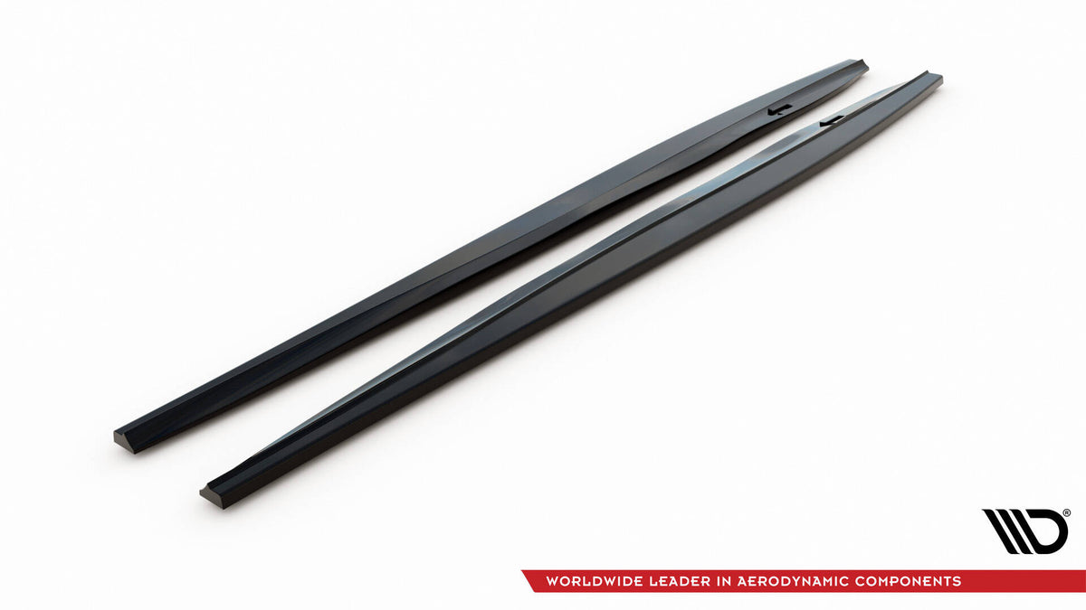 Street+ Seitenschweller Leisten passend für VW Scirocco R Mk3 / Mk3 Facelift schwarz Hochglanz – Ansicht 4