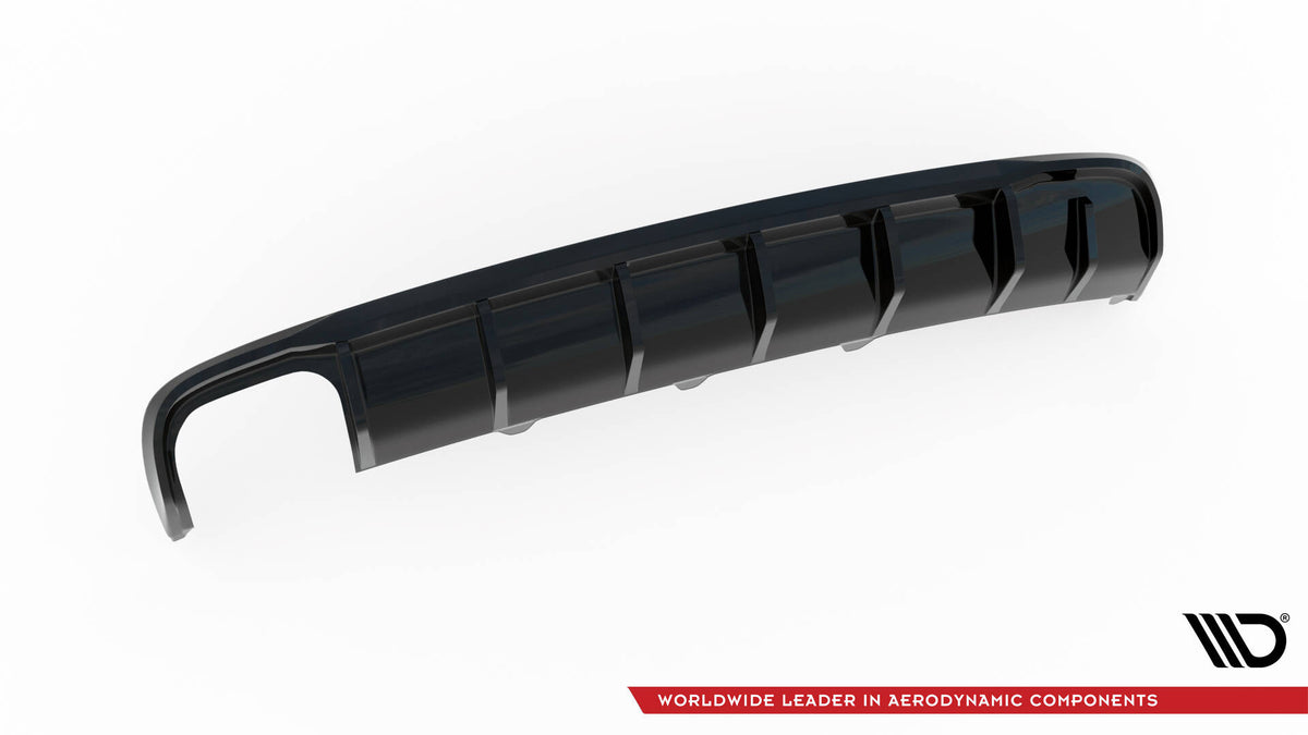 Diffusor Heck Ansatz passend für Audi A4 B8 Facelift (Doppelauspuff li.) – Ansicht 8