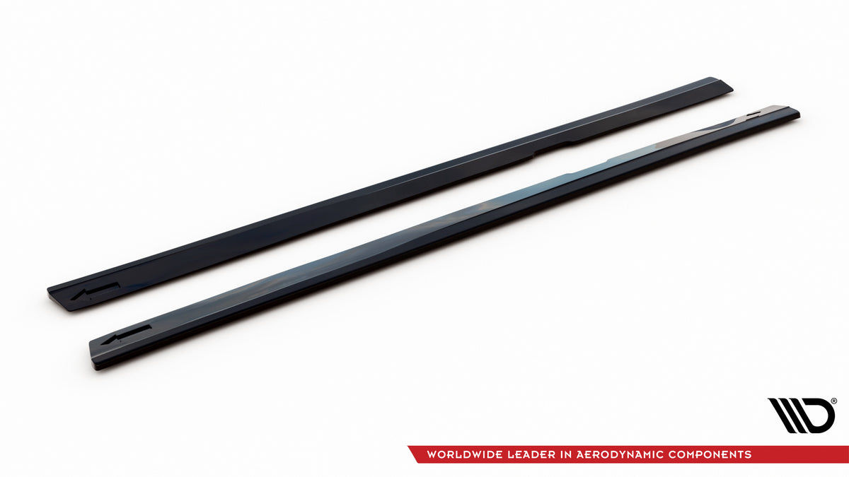 Street+ Seitenschweller Leisten V.2 passend für Volvo S60/V60 R-Design Mk3 schwarz Hochglanz – Ansicht 5