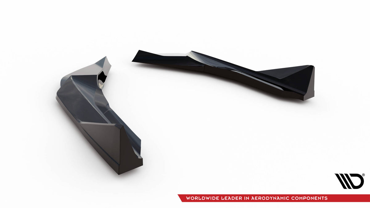 Heck Ansatz Flaps Diffusor V.6 passend für (Für heckansatz v.2) BMW M2 G87 schwarz Hochglanz – Ansicht 6