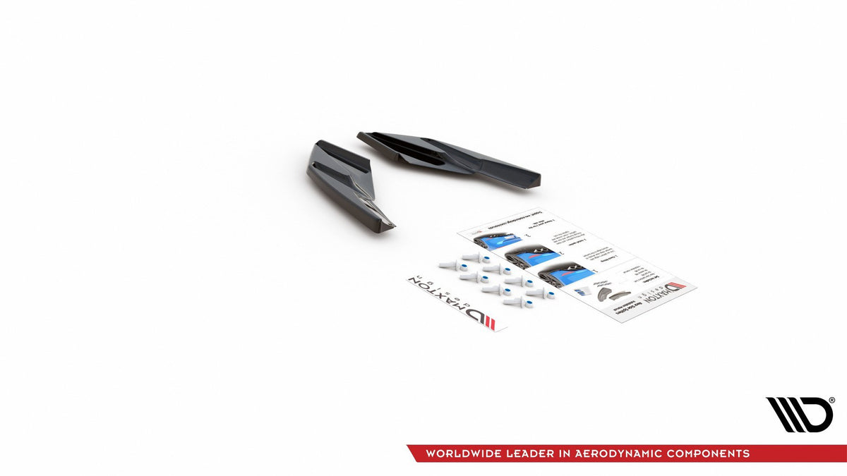 Heck Ansatz Flaps Diffusor passend für VW Golf Hatchback Mk8 Facelift schwarz Hochglanz – Ansicht 8