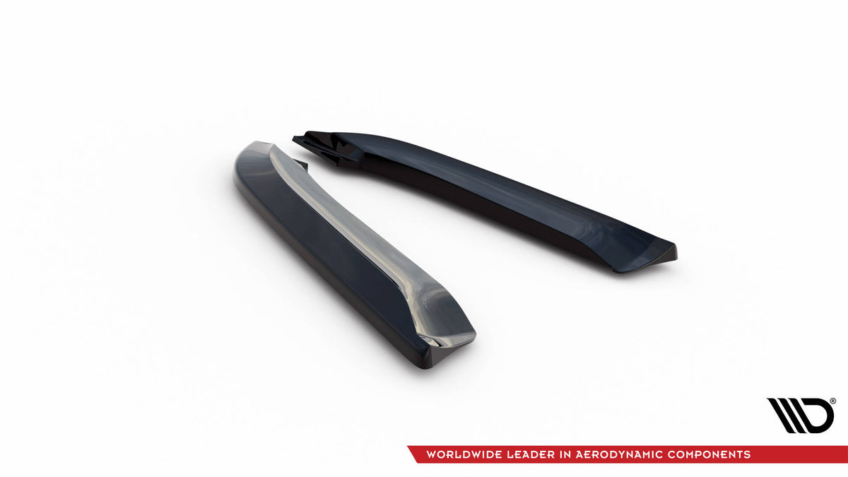 Heck Ansatz Flaps Diffusor V.2 passend für Audi RS4 Limousine B7 schwarz Hochglanz – Ansicht 5