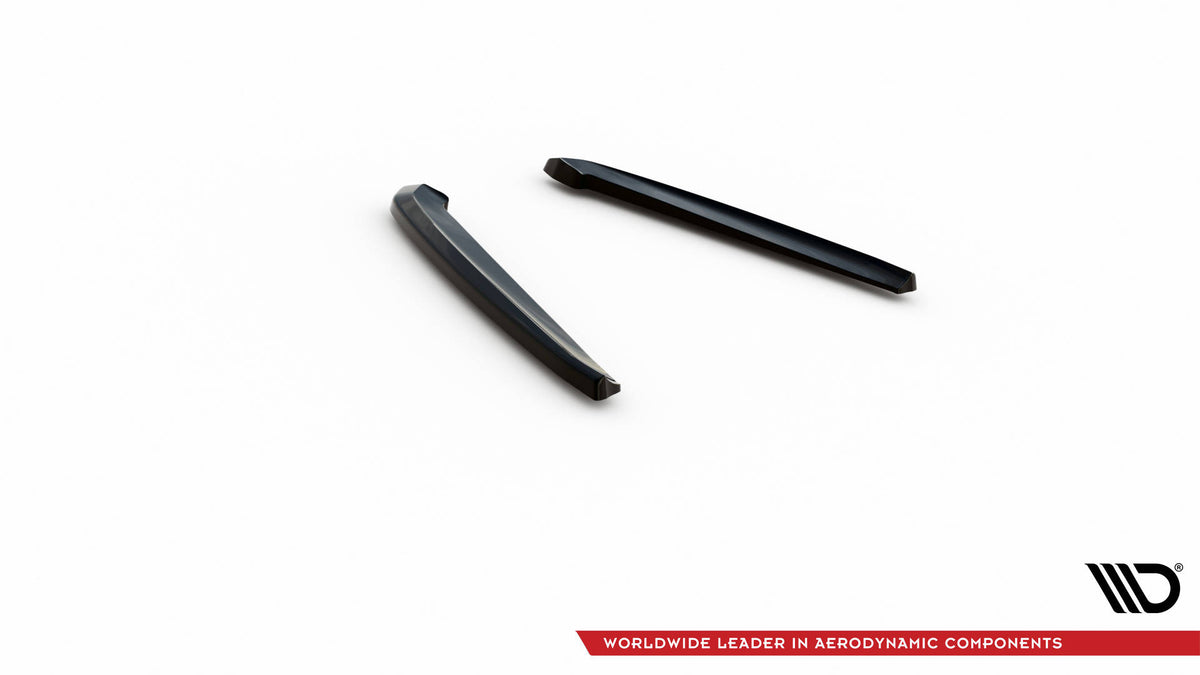 Heck Ansatz Flaps Diffusor passend für Porsche Panamera / Panamera Diesel 970 schwarz Hochglanz – Ansicht 5