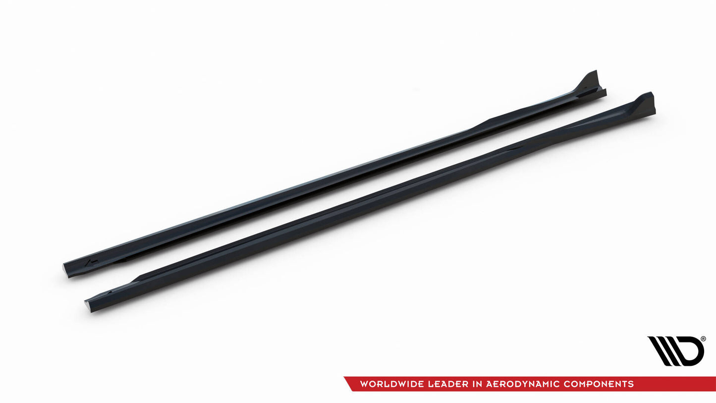 Street+ Seitenschweller Leisten passend für BMW 3er Limousine / Touring G20 / G21 Facelift schwarz Hochglanz – Ansicht 6