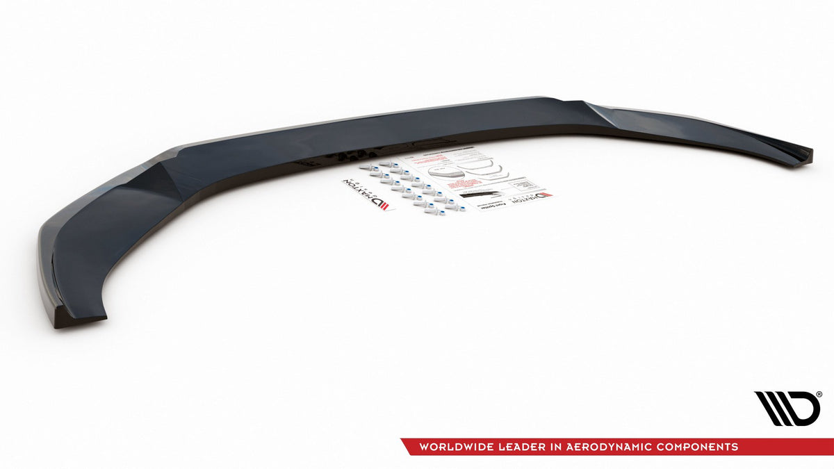 Street+ Spoilerlippe Front Ansatz V.1 passend für Audi A6 S-Line / S6 C8 / C8 Facelift schwarz Hochglanz – Ansicht 8