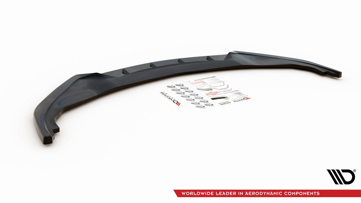 Street+ Spoilerlippe Front Ansatz passend für Infiniti Q60 S Mk2 schwarz Hochglanz – Ansicht 5
