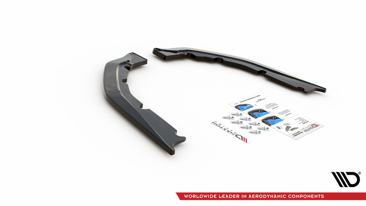 Heck Ansatz Flaps Diffusor V.1 passend für BMW M4 G82 / G82 Facelift schwarz Hochglanz – Ansicht 5