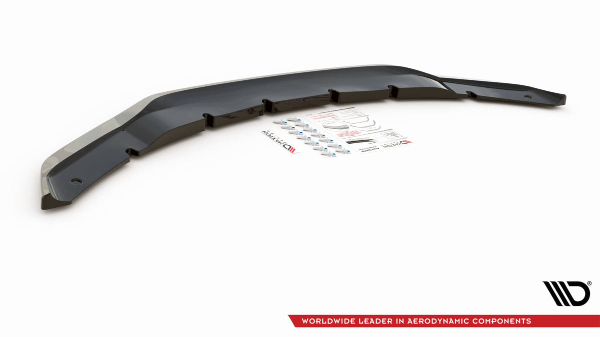 Street+ Spoilerlippe Front Ansatz V.2 passend für BMW X5 M F85 / X6 M F86 schwarz Hochglanz – Ansicht 8