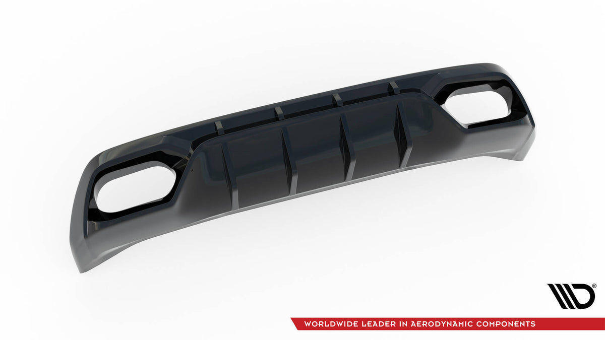 Diffusor Heck Ansatz passend für Cupra Leon Hatchback Mk1 schwarz Hochglanz – Ansicht 8