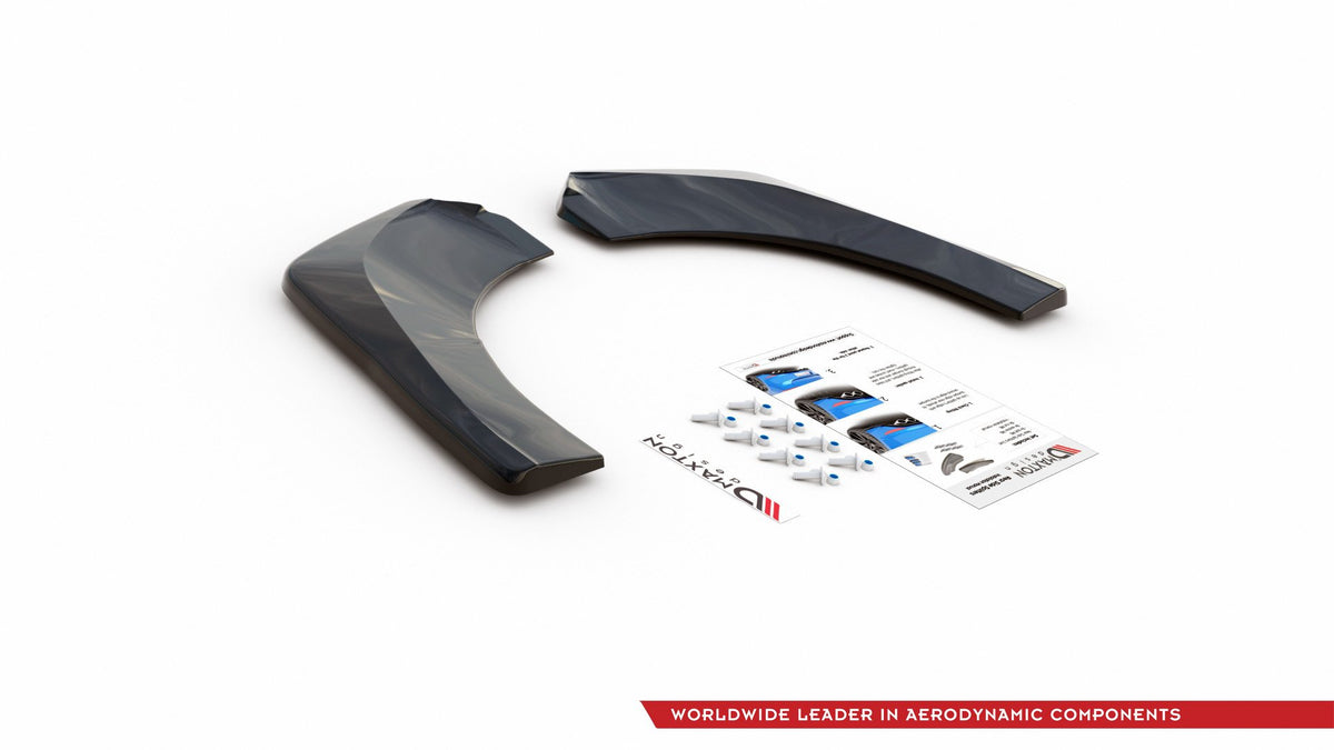 Heck Ansatz Flaps Diffusor passend für Skoda Kodiaq Sportline Mk1 / Mk1 Facelift schwarz Hochglanz – Ansicht 6
